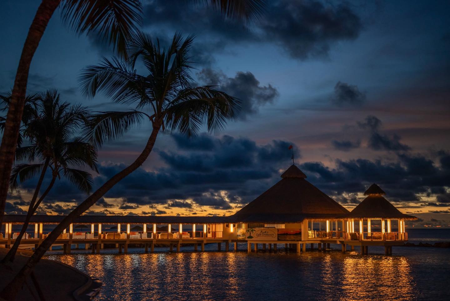 Ordovician Beach Resort at sunset